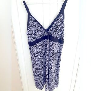 Pennington’s 1X Sundress Stretch Spaghetti Straps Wrap Surplice Empire Waist